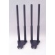 Black Plastic Snag Bars (Twin Pack)